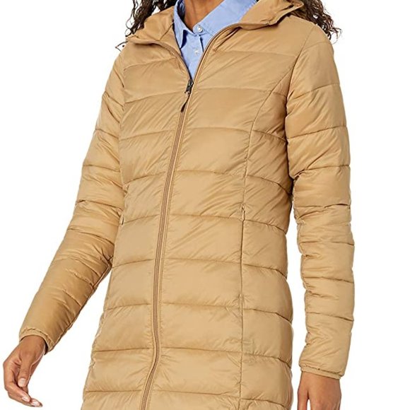 Lightweight Water-Resistant Packable Puffer Coat - Picture 1 of 6